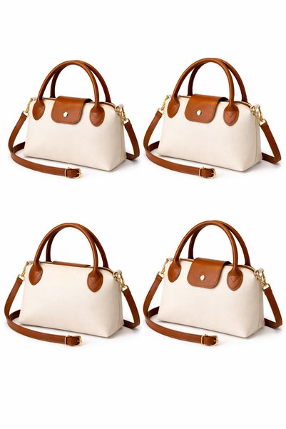 Zoe3 Style Women's Beige Crossbody Zippered Mini Hand and Shoulder Bag