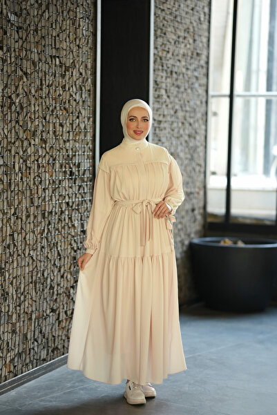 Verona-Gulf Layered Dress with Belt