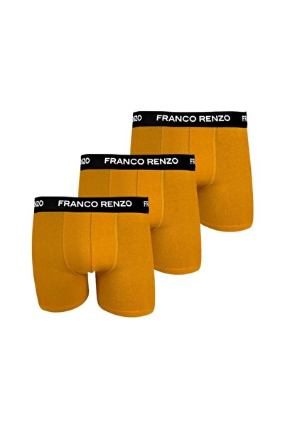 FRANCO RENZO Σετ 3 ανδρικών μποξεράκια από βαμβάκι και λύκρα με στάμπα