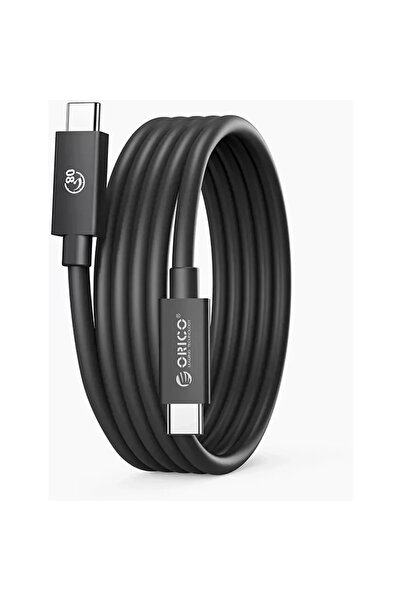 Orico Cablu USB4 Thunderbolt5 80Gbps 240W USB-C la USB-C 1m - Negru