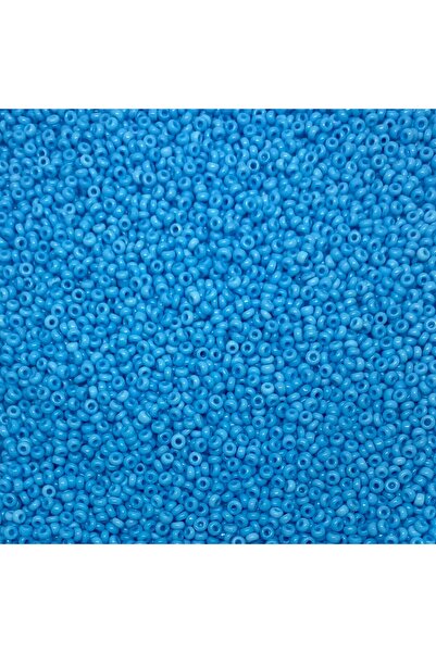 Bi hızlı 11/0 Cam Kum Boncuk Çekoslovakya Boncuğu 2 mm 40 gram Mavi