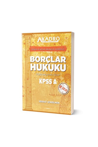 A Kadro Yayınları Borçlar Hukuku 10.Baskı