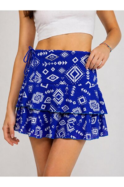 ESPOİRPLUS Μίνι σορτς φούστα με κορδόνια ESPP-78