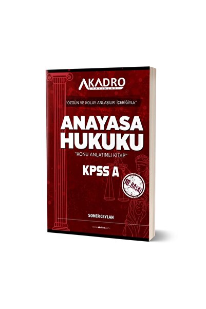 A Kadro Yayınları Anayasa Hukuku 10.Baskı