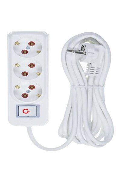 EKO GRUP 3-Outlet Socket with 5m Switch