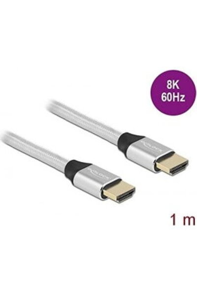 DELOCK UHS HDMI 48Gbps 8K 60Hz 1.0m silver - 85366