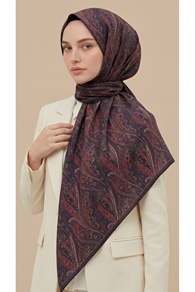 Karaca EFSUN ΣΧΕΔΙΑΣΜΕΝΟ ΒΑΜΒΑΚΕΡΟ ΚΑΦΤΑΡΙ 120*120 ΕΚ. - ΜΩΒ / ΜΟΥΡΝΤΜ