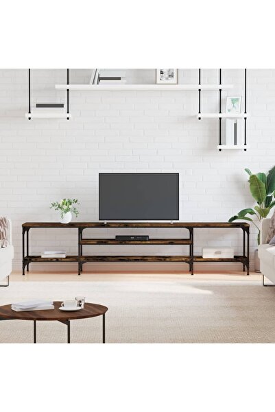 vidaxl Έπιπλο Τηλεόρασης Καπνιστή Δρυς 201x35x45 εκ.