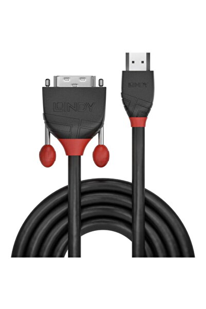 LİNDY Cablu HDMI la DVI-D de 1m, Negru