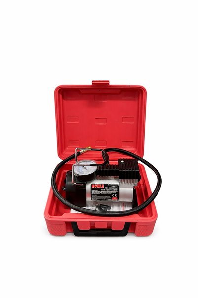 ECOLE Ecol 12V Tek Silindir Mini Hava Kompresörü 100 Psı 30MM Araç Lastik Şişirme Pompası 15A