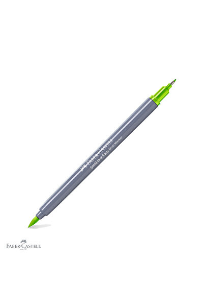 Faber Castell Marker solubil Faber-Castell Goldfaber cu vârf dublu, verde des...