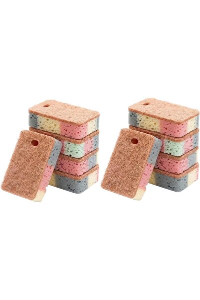 Arabest 10-Pack Double-Sided Cleaning Sponge,Household Scraper Washer,Kitchen...