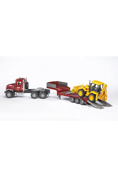NW NessiWorld Mack Granite Jcb Transporting Truck Br02813