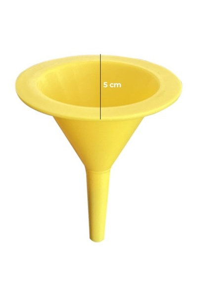 EmAyCenter Mini Plastik Huni 5 cm Ağız Çapı 6 cm Boy - Parfüm, Esans ve Dar Ağızlı Şişe Doldurma Aparatı