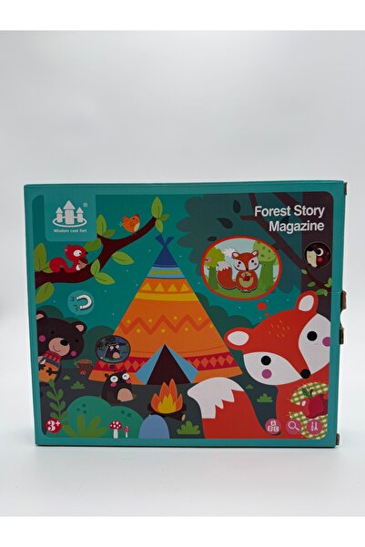 OEMN Joc puzzle cu tablă magnetică “Povestea pădurii”