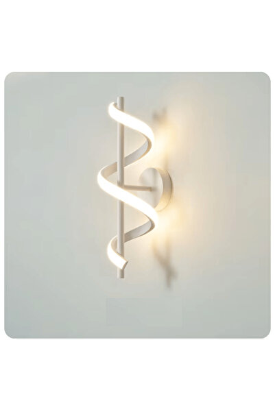 luminastar Φωτιστικό τοίχου LED, 15W, 800lm, Δημιουργικό Σπιράλ, Λευκό, Θερμό...