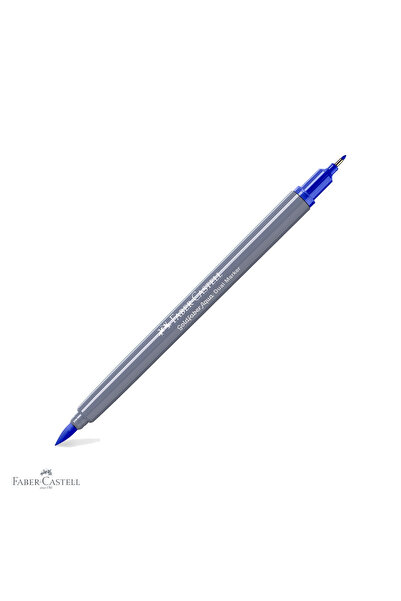 Faber Castell Marker solubil Faber-Castell Goldfaber cu vârf dublu, albastru ...