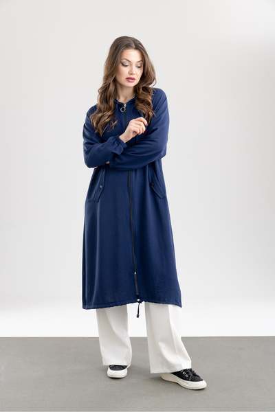 TUĞBA ERGÜL Γυναικείο καπέλο με κουκούλα και λεπτομέρεια με φερμουάρ