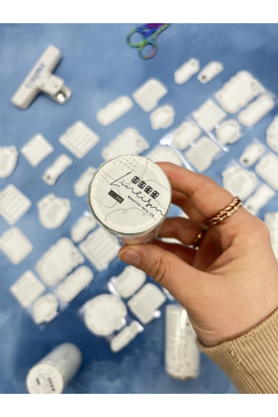 Kağıt Gemi Dükkan Memo Label Tasarımlı 2m 78Adet Tek Tek Çıkartmalı Sticker W...