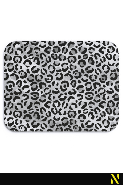 nilizma Leopar Desenli Siyah Ergonomik Mouse Pad Kaymaz Tabanlı Ev & Ofis Kul...