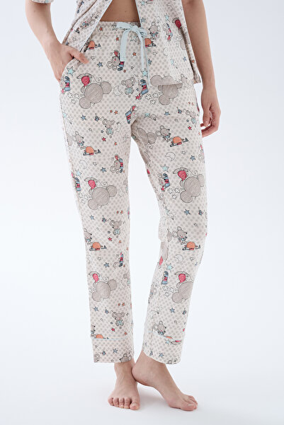 Hays Kadın Pamuklu Cepli Uzun Pijama Altı