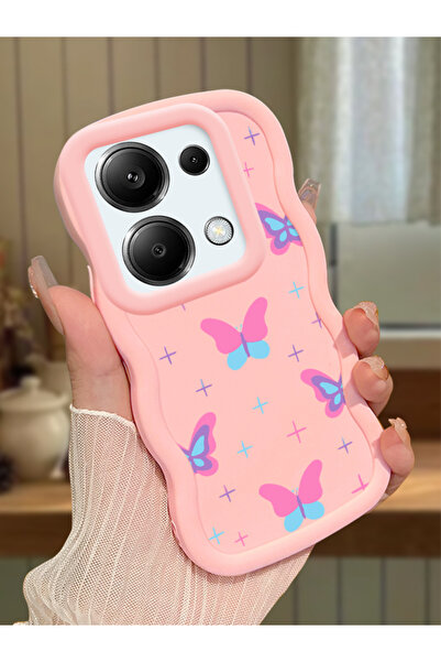 PATTERNOVA Redmi Note 13 Pro 4G Uyumlu Yüksek Kalite Nazik Kelebek Kılıf, İyi...