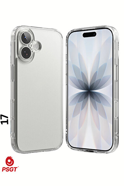 PSGT iPhone 17 lens Kamera Korumalı Şeffaf kılıf Darbe Emici