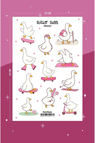 MuslimWalk Goosefit – Sporcu Kaz Sticker Seti #188