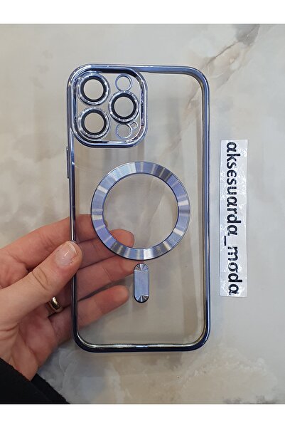 ZB Aksesuarda Moda İPHONE 13 Pro Max Uyumlu Kamera Lensli Magsafe Özellikli K...