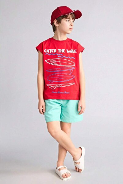 DeFacto Basic Plain Swim Shorts for Boys B7494A826Hs
