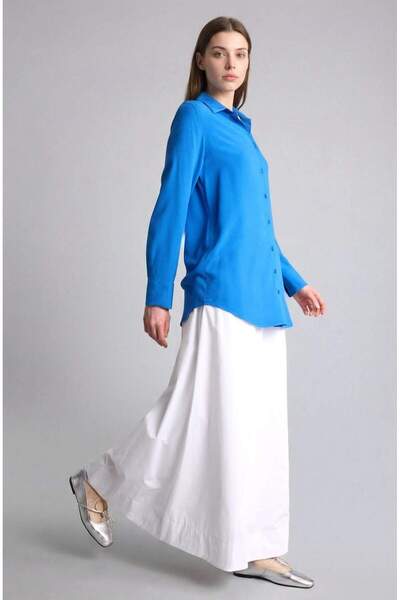 DeFacto Φούστα μάξι από ποπλίνα σε γραμμή Α H5642AX26SM