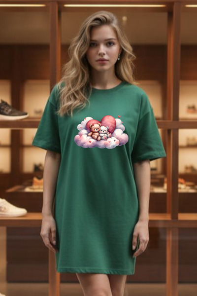 Pink Sky Γυναικείο μπλουζάκι με κοντό μανίκι και λαιμόκοψη, μεγάλο μέγεθος, ν...