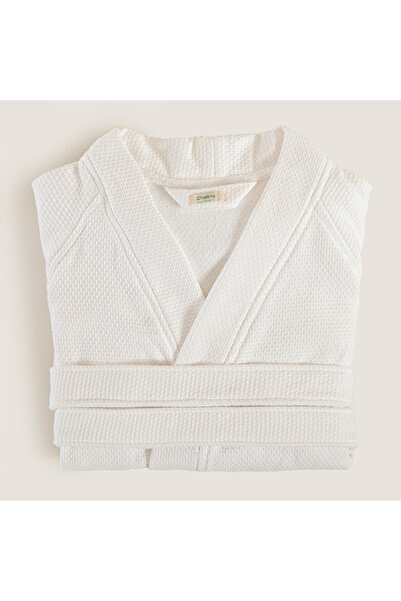 Chakra Sobeska 100% βαμβακερό μπουρνούζι unisex λευκό