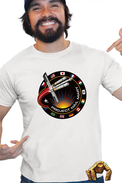 OEM Ανδρικό μπλουζάκι με σήμα αποστολής διαστημοπλοίου του Προβολήματος  "Hai...