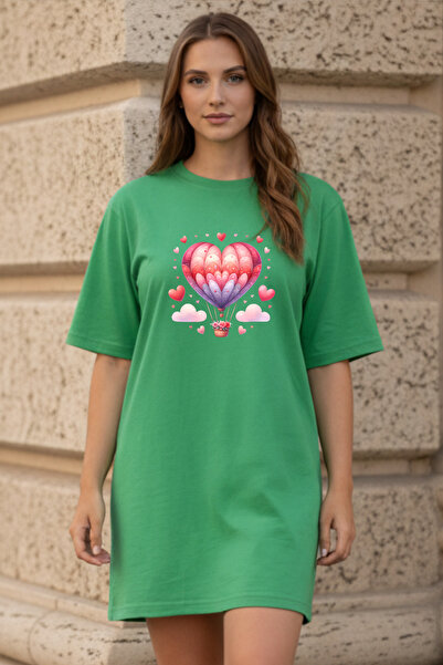 Pink Sky Γυναικείο μπλουζάκι με κοντό μανίκι και λαιμόκοψη, μεγάλο μέγεθος, ν...