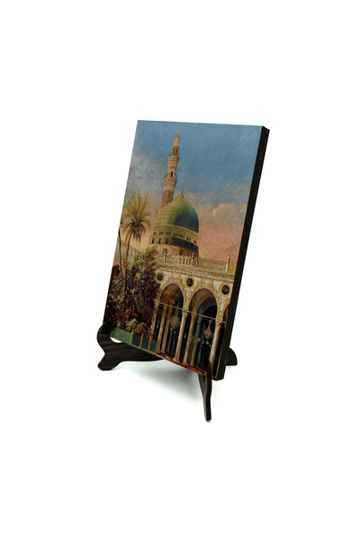 Sadrazam Επιτραπέζια βάση MDF με εκτύπωση εικόνας της Μεδίνας και του Ναού το...