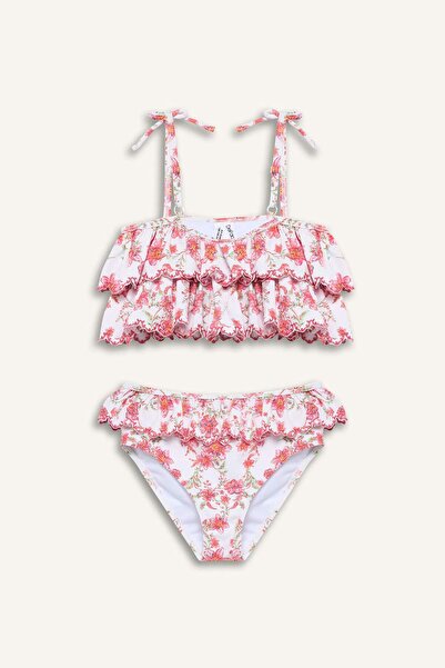 DeFacto Bikini floral din 2 piese pentru fete G5763A826HS