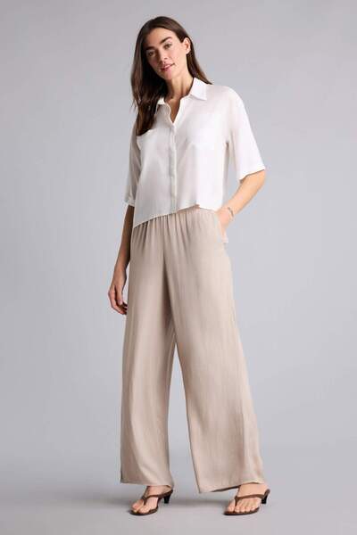 DeFacto Παντελόνι με φαρδιά μπατζάκια, κανονική μέση, ίσια γραμμή, μακρύ μήκο...