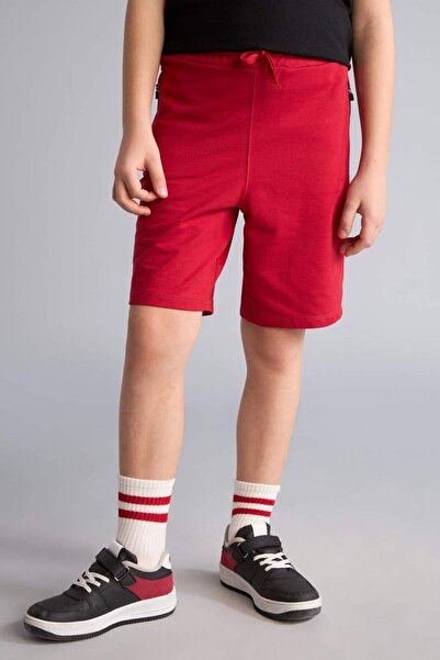 DeFacto 100% Cotton Oversized Sweatshirt Fabric Shorts for Boys H2027A826Sm