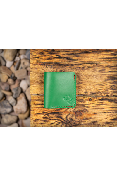 ELAN - Handcrafted Leather Goods Minimalist genuine Leather Wallet for the ne...