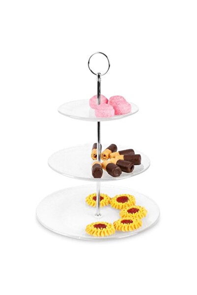 Orion Πολυεπίπεδη βάση για τούρτες από γυαλί και ανοξείδωτο ατσάλι ORION, 3 ε...