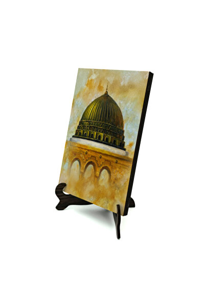 Sadrazam Επιτραπέζια βάση MDF με εκτύπωση εικόνας του Ναού του Προφήτη 10x15 ...