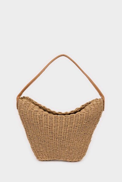 DeFacto Γυναικεία ψάθινη τσάντα ώμου G4543AXNS