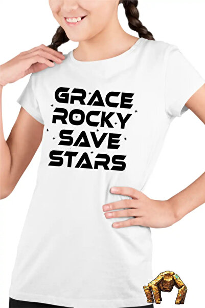 OEM Παιδικό Κοριτσίστικο Μπλουζάκι Project Hail Mary Grace Rocky Save Stars