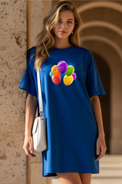 Pink Sky Γυναικείο μπλουζάκι με κοντό μανίκι και λαιμόκοψη, μεγάλο μέγεθος, ν...