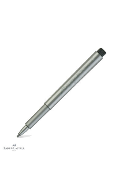 Faber Castell Marker Faber-Castell Pitt Artist Pen argintiu metalic, cerneală...
