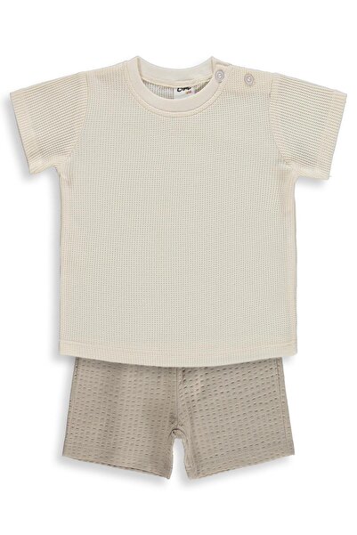 Civil Baby Basic 6-18 Ay Takım - Ekru