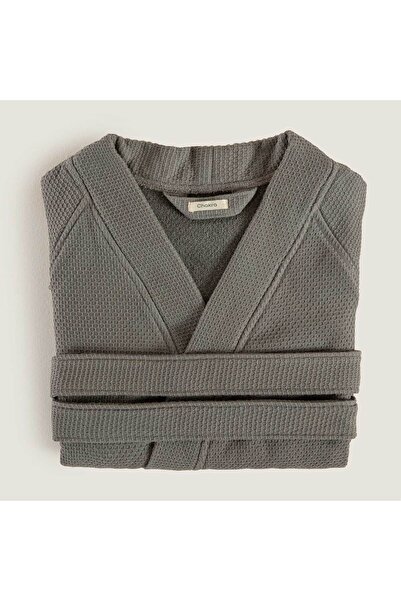 Chakra Sobeska 100% βαμβακερό μπουρνούζι unisex ανθρακί