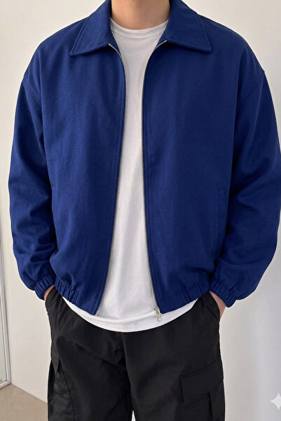 COOL TARZ Ανδρικό μπουφάν Bomber Oversize με φερμουάρ, βασικό, καθημερινό και...