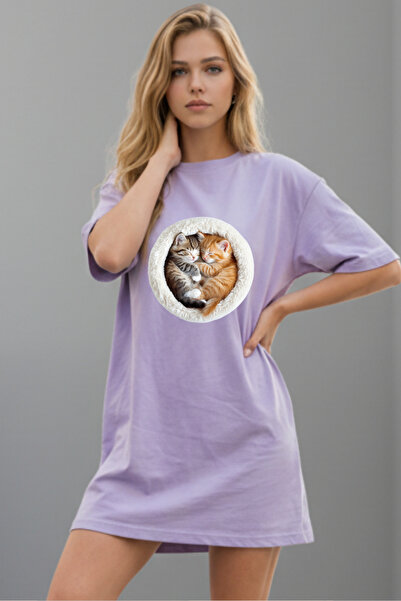 Pink Sky Γυναικείο μπλουζάκι με κοντό μανίκι και λαιμόκοψη, μεγάλο μέγεθος, ν...